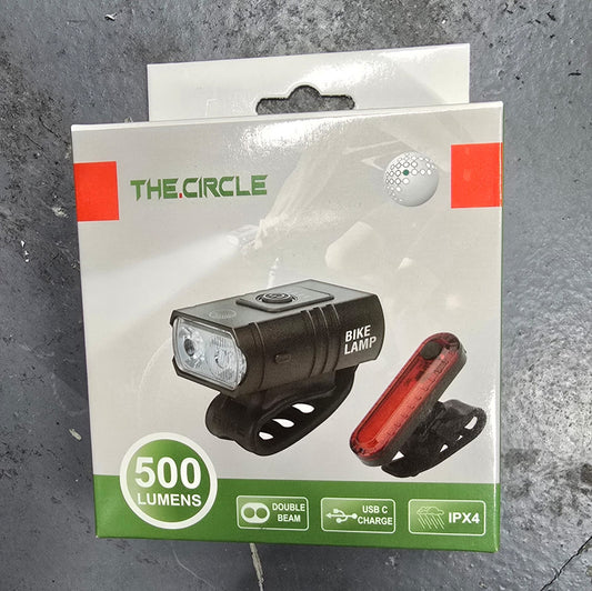 long range front and rare rechargeable light.